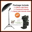 Camzilla Reflective Umbrella Speed Lite Flash Mount Studio Light with Stand - Package A
